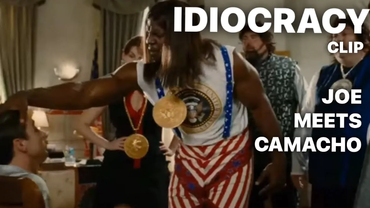 Joe meets Camacho _ IDIOCRACY